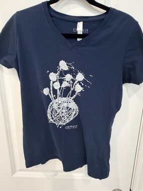 Chihuly Garden and Glass Navy Logo Tee